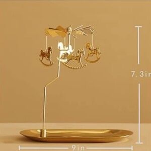 PEIYZ Carousel Candle Holder Aroma Candle Holder Spins With Heat